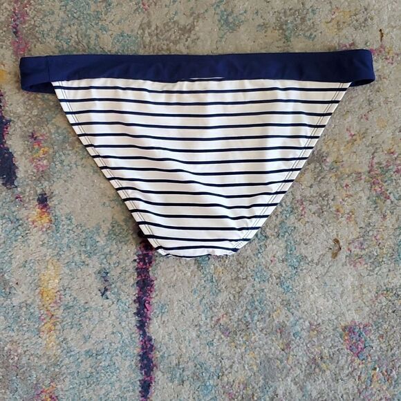 Sperry Top Sider Navy Blue & White Striped Nautical Tankini Bathing Suit Size S - Picture 5 of 15